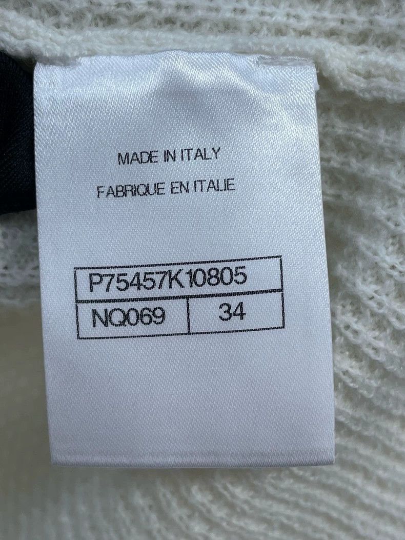 Chanel Chanel Black and White Polo Neck Knit Shirt Size S / US 4 / IT 40 - 6 Thumbnail