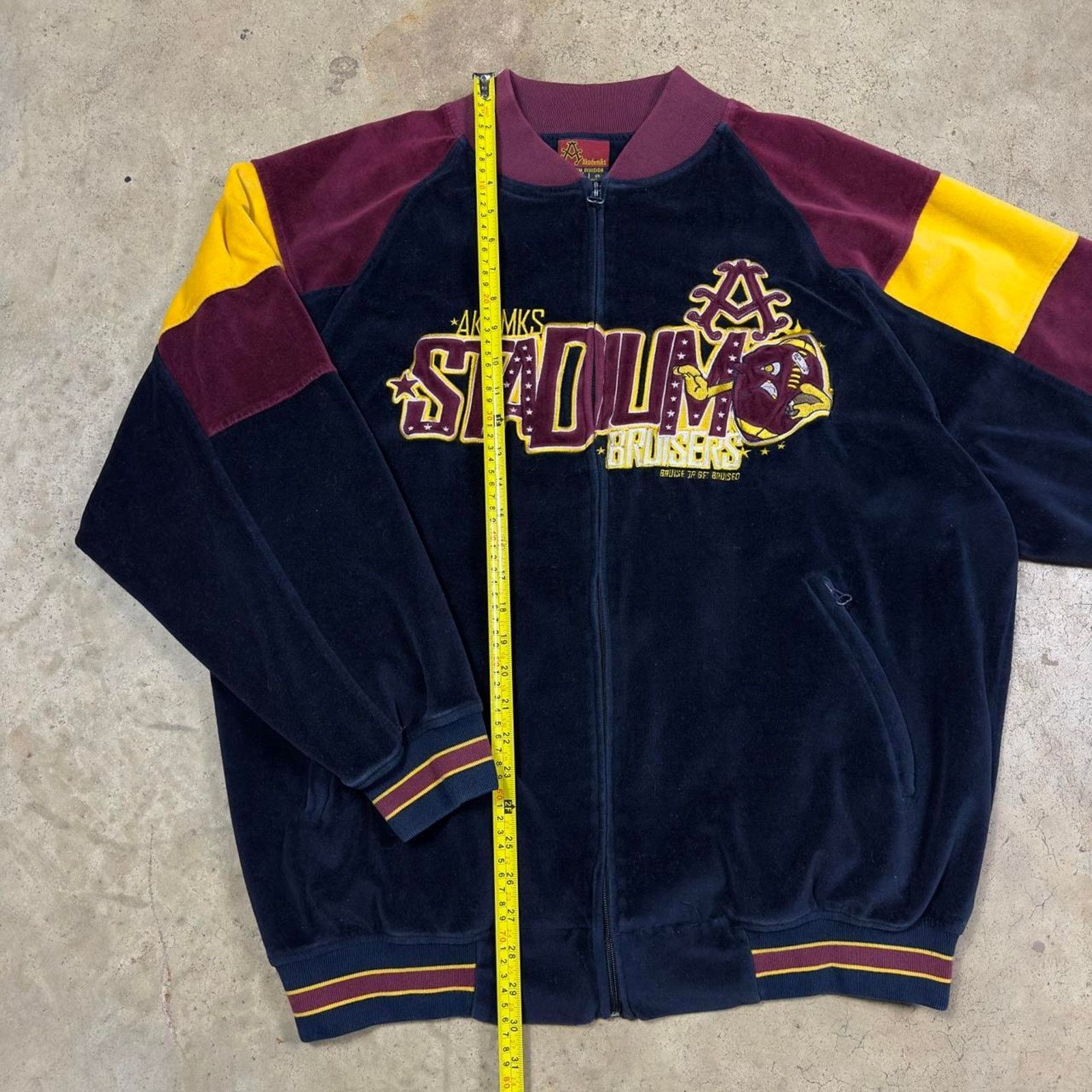 Akademiks × Japanese Brand × Southpole Akademiks Dark Navy Retro 00's Graphic Zip-Up Jacket Size US XL / EU 56 / 4 - 7 Thumbnail