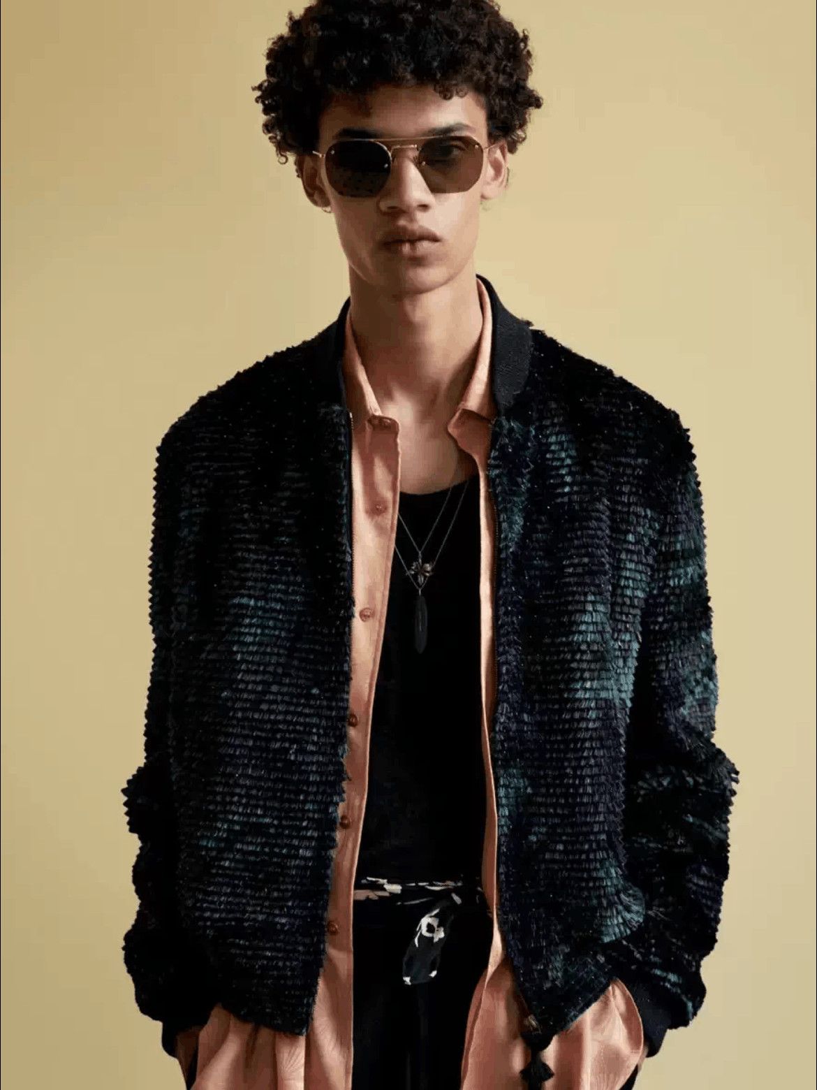 Sz 37 Saint Laurent Paris 20SS Flower Pattern Silk Shirt