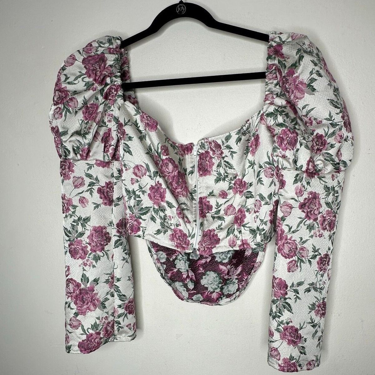 Other Olivia Rose The Label Floral Square Neck Puff Sleeve Crop XL Size XL / US 12-14 / IT 48-50 - 8 Thumbnail