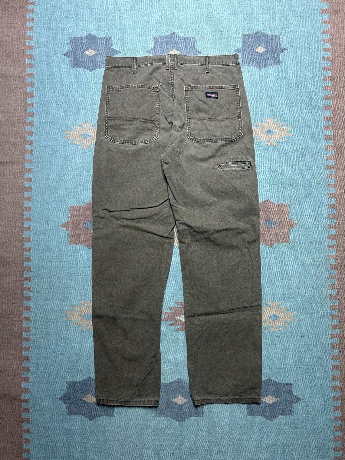 Vintage Vtg dickies canvas carpenter pant workwear skate baggy 34x33 Size US 34 / EU 50 - 1 Thumbnail