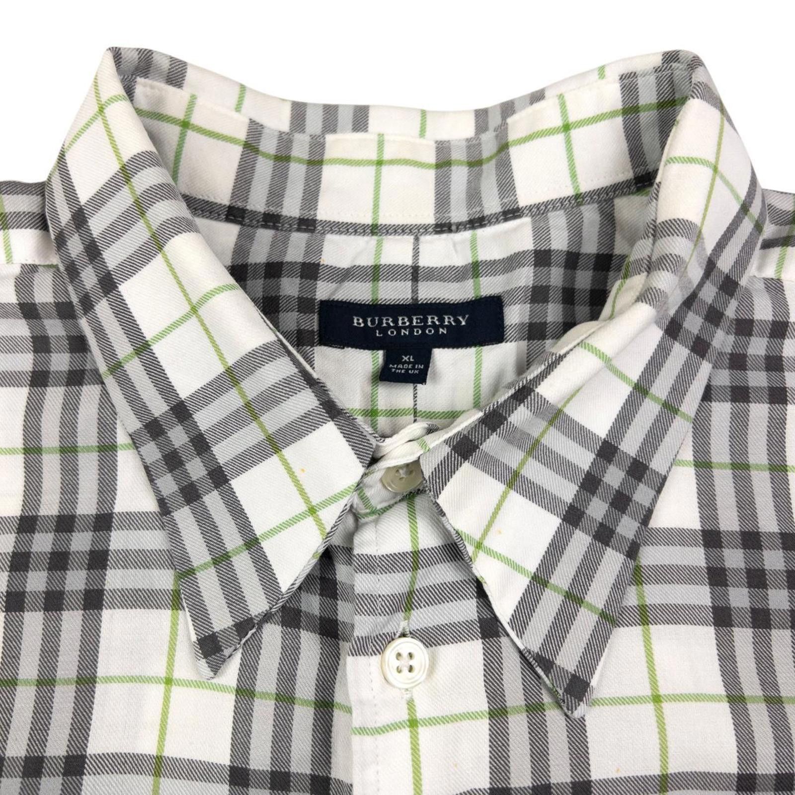 Burberry Vintage Burberry Nova Check Short Sleeve Button Up Shirt XL Size US XL / EU 56 / 4 - 4 Thumbnail