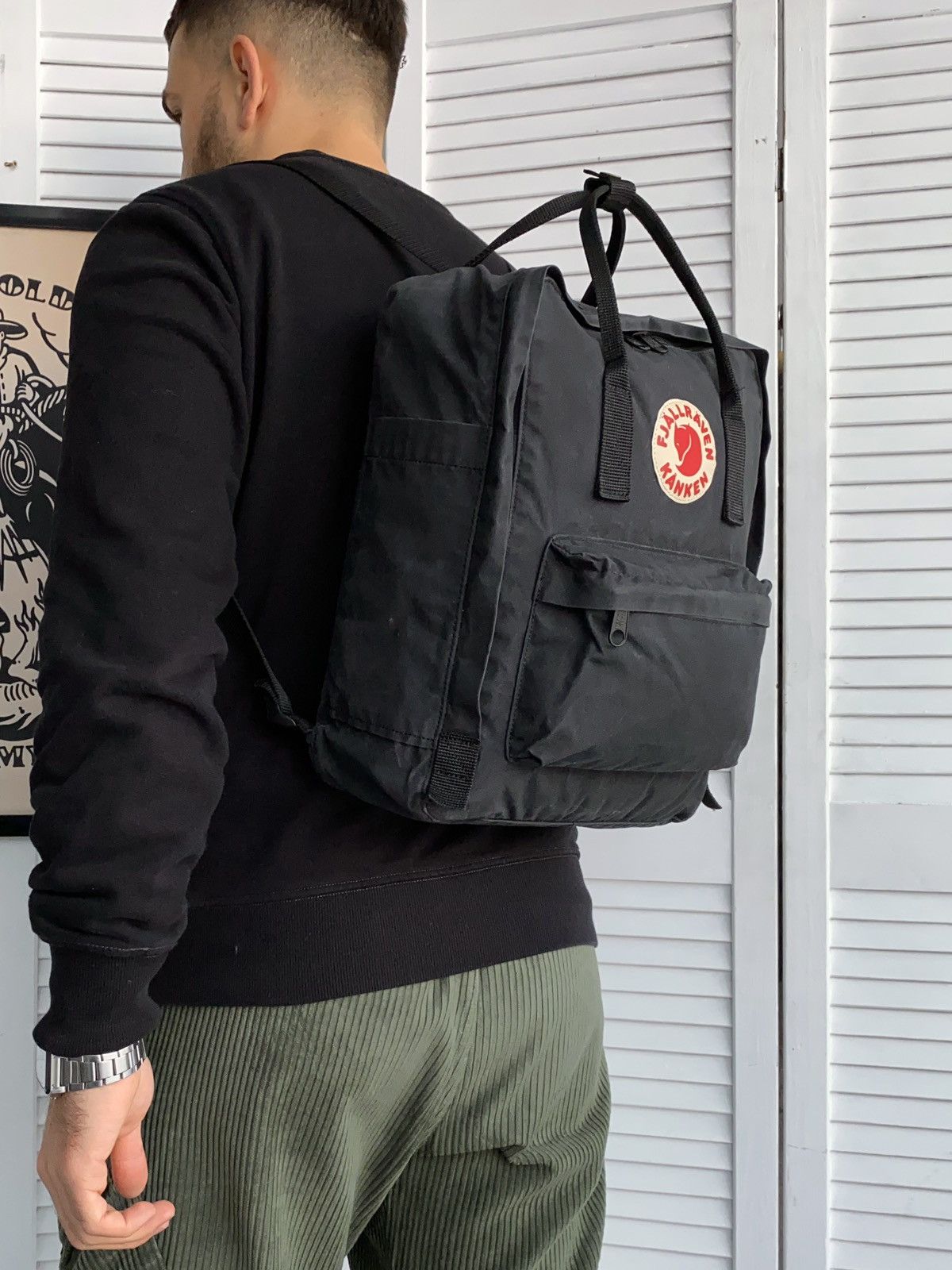 Fjallraven Outdoor Life Streetwear Fjallraven Kanken Backpack Bag Graphite Black G1000 Wax Grailed