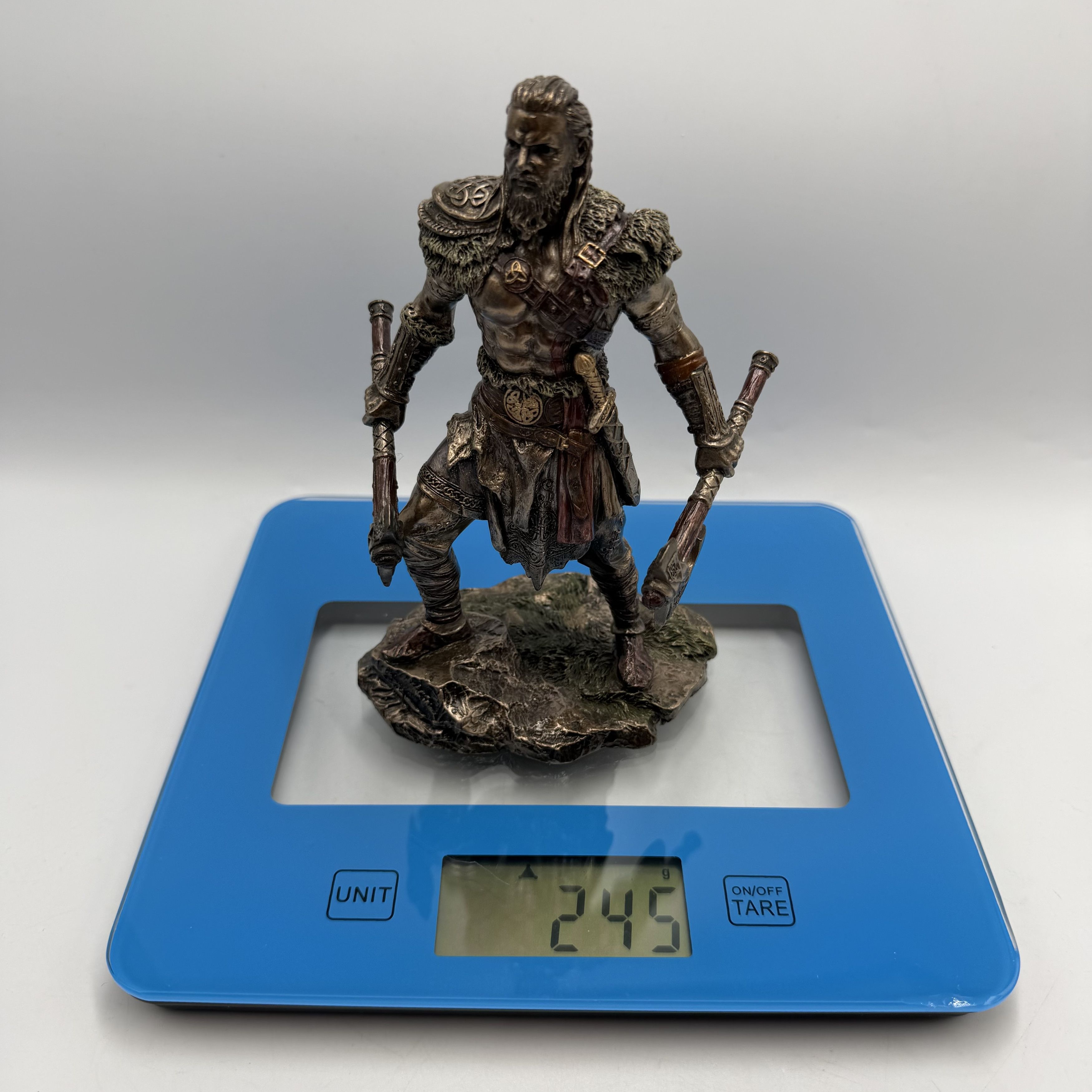 Other Viking Warrior Statue Bronze Finish Norse Figurine Two Axes Size ONE SIZE - 3 Thumbnail