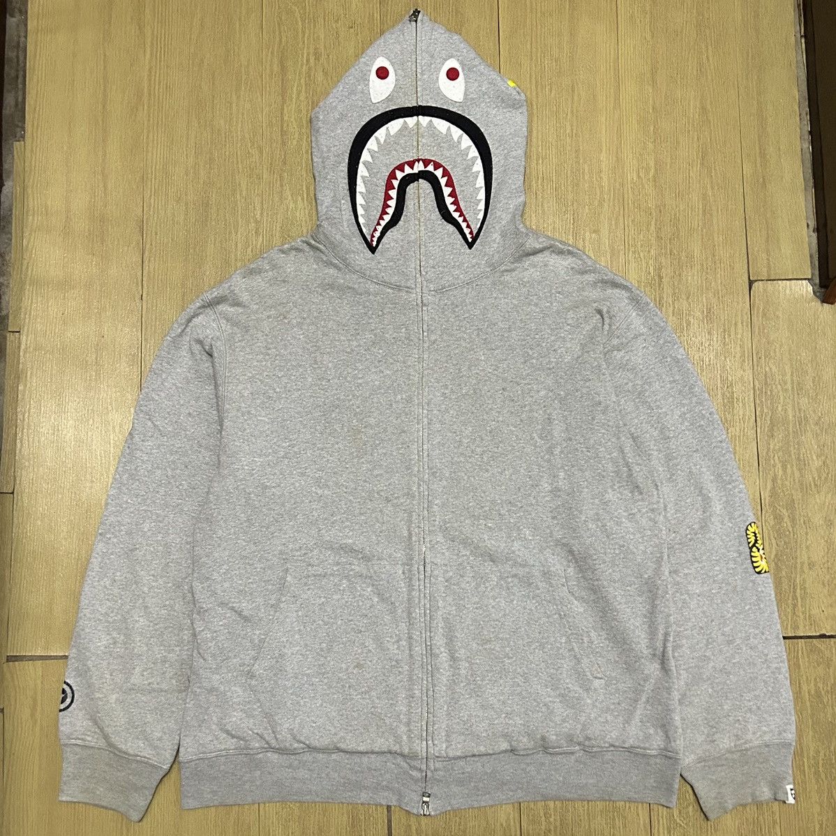 Bape 2005 Bape 2nd Shark Fullzip Hoodie Size US L / EU 52-54 / 3 - 1 Thumbnail
