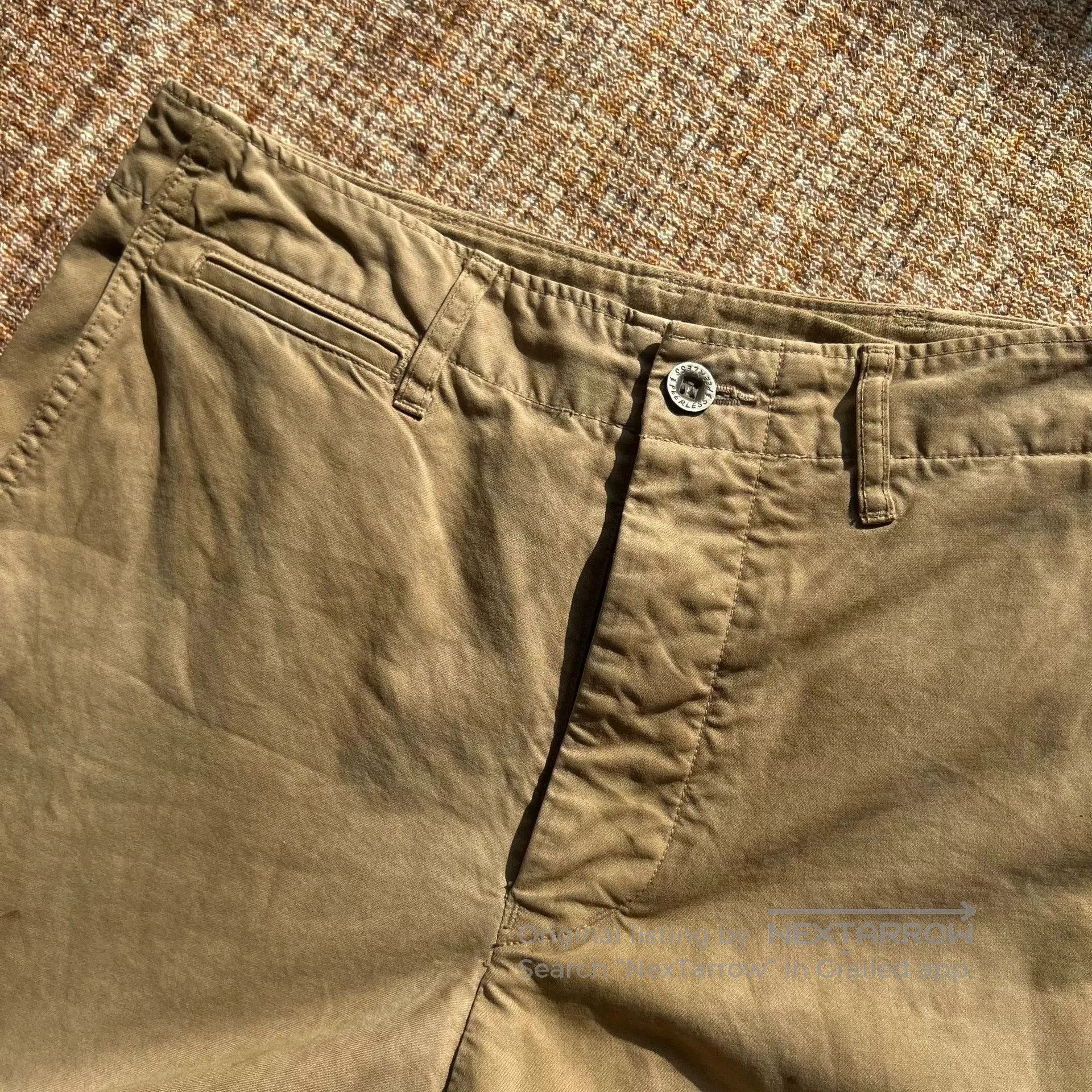 Visvim visvim khaki chino pants with distressed design. Size US 27 - 4 Thumbnail