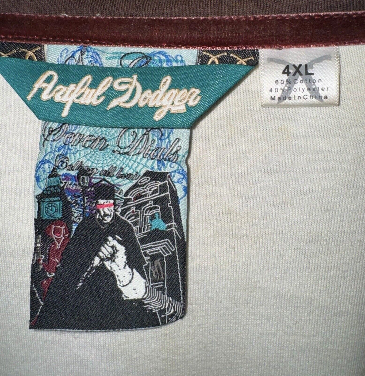 Designer Vintage Artful Dodger Y2K Brown Zip Up Hoodie 4XL Size US 44 / EU 60 - 9 Thumbnail