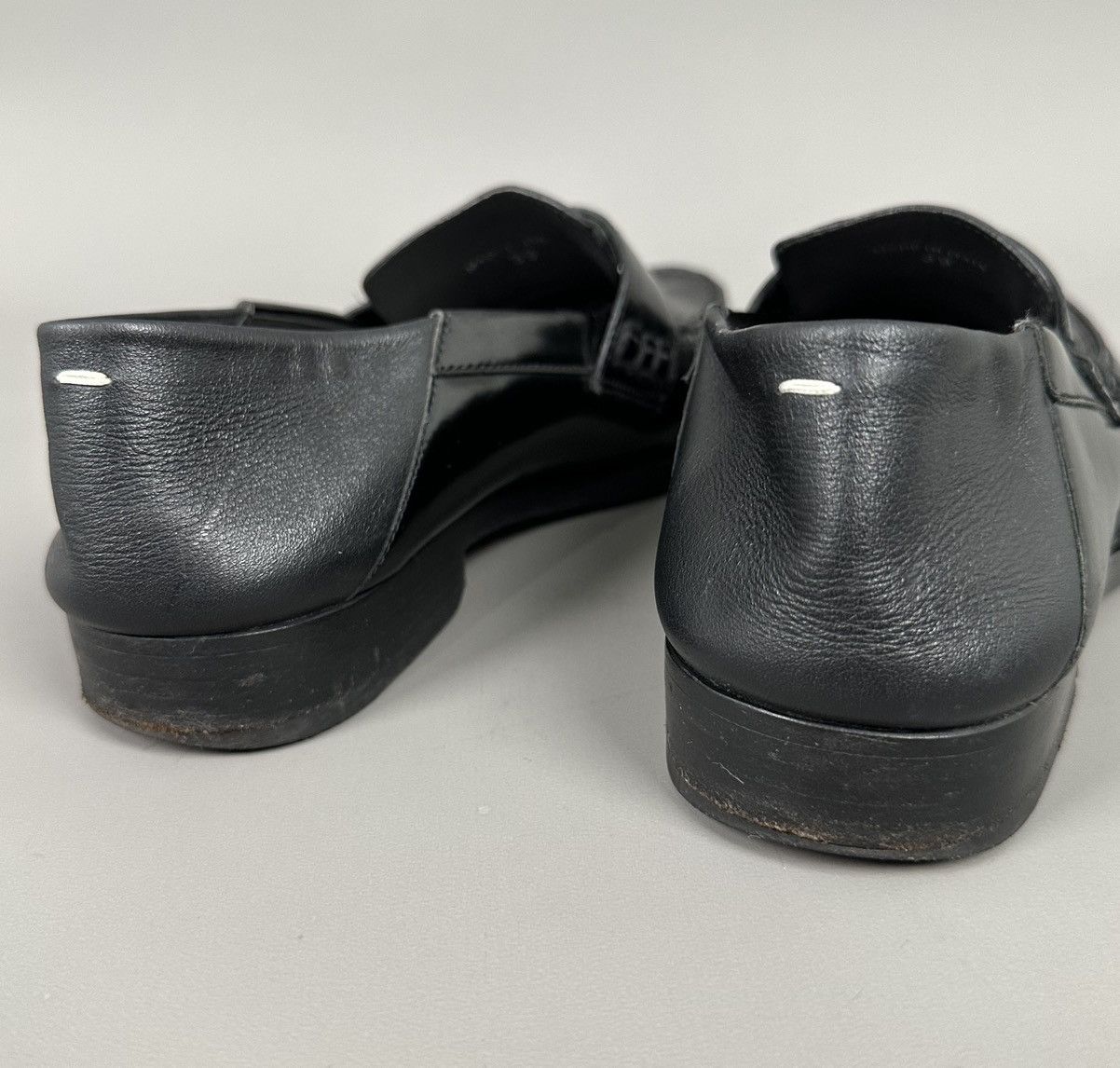 Maison Margiela Maison Margiela - 4 Contrast Stitch Leather Loafers - Black Size US 9 / IT 39 - 7 Thumbnail