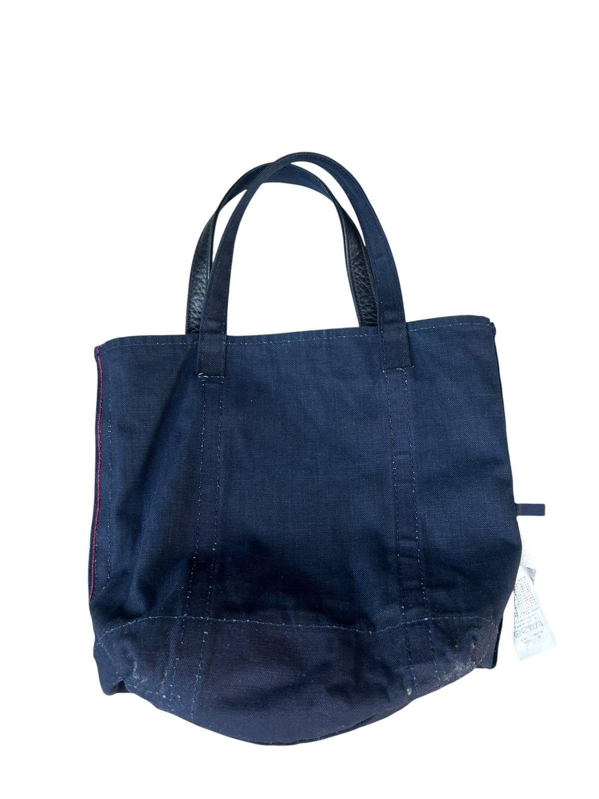 45rpm Vintage 45rpm Indigo Dyed Denim + Leather Tote Bag Size ONE SIZE - 20 Thumbnail