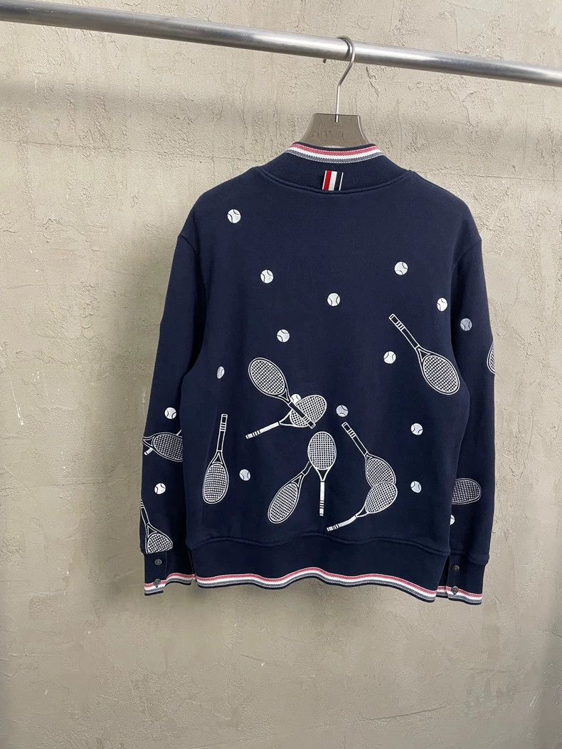 Thom Browne Thom Browne size1 Blue Tibetan embroidered tennis zipper co Size US S / EU 44-46 / 1 - 2 Thumbnail