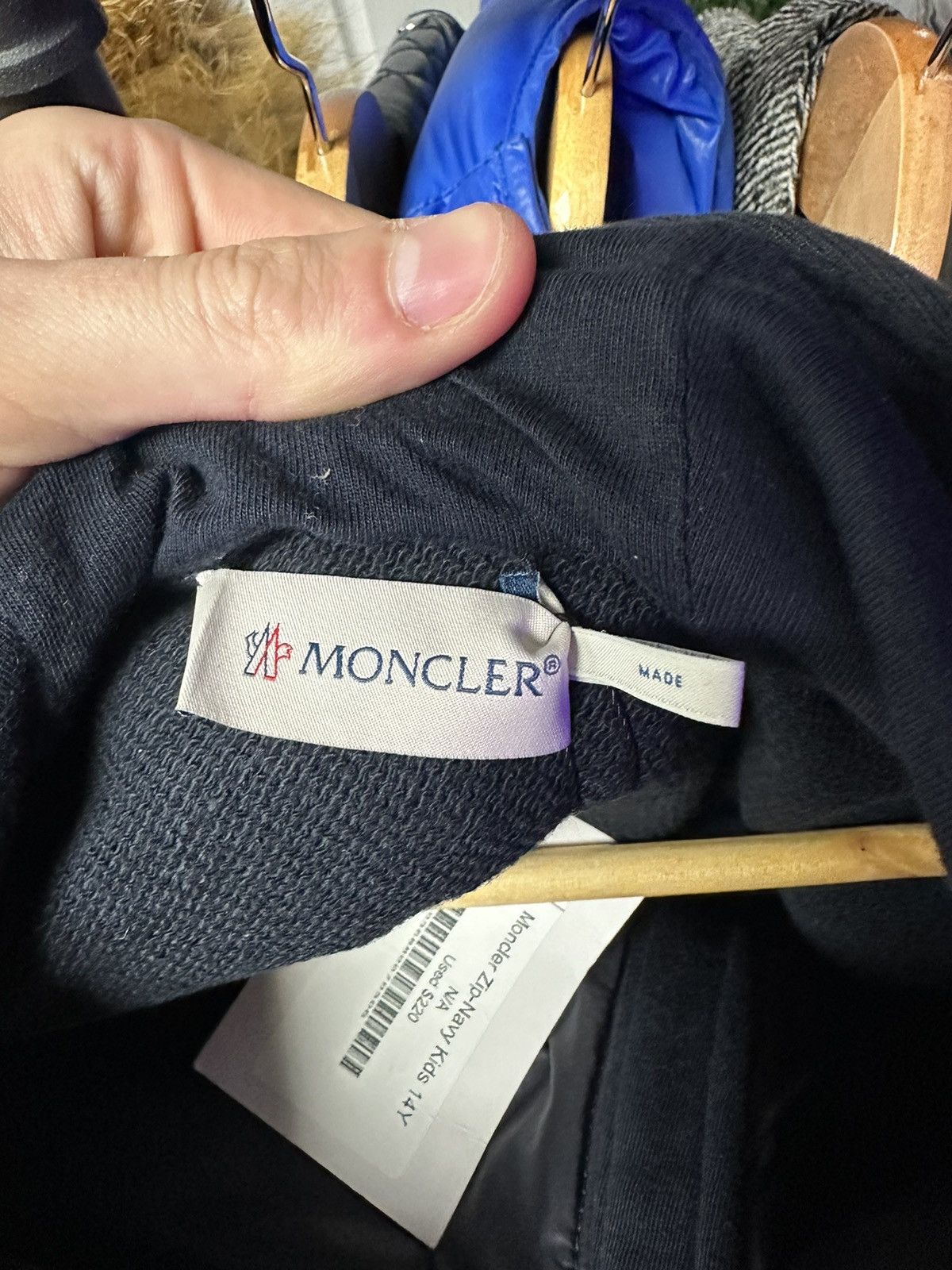 Moncler Zip Up Bubble Sweater Zip Up