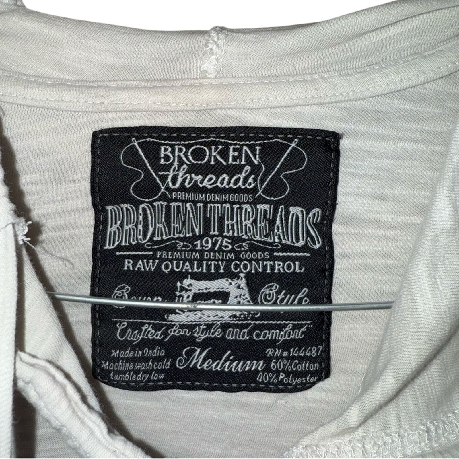 Threads 4 Thought Men's Black and White Hoodie by Threads 4 Thought Size M Size US M / EU 48-50 / 2 - 3 Thumbnail