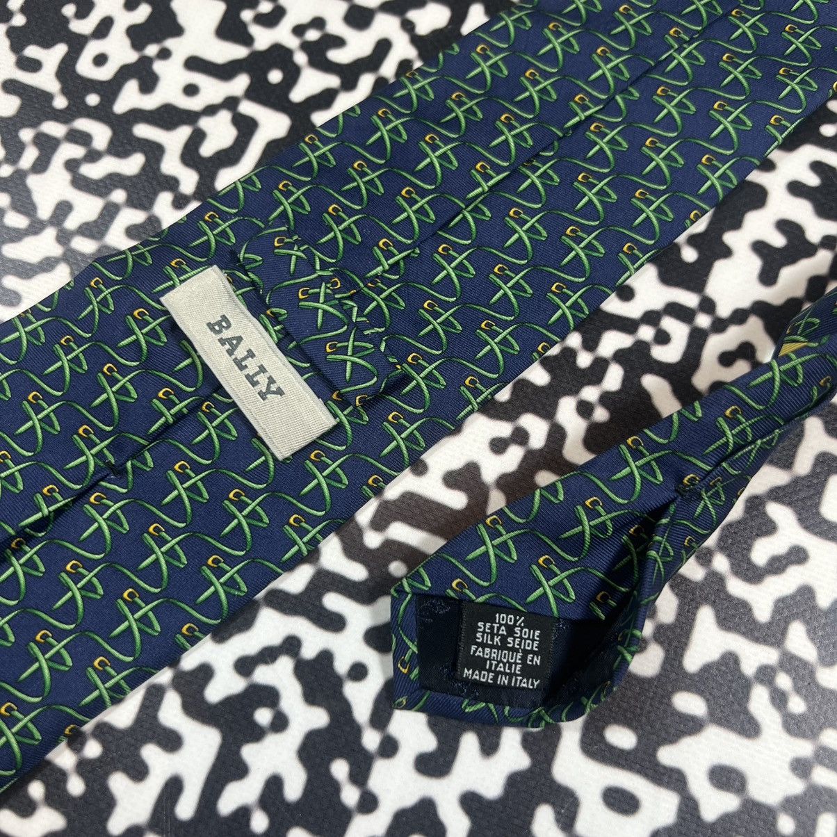Bally Vintage Y2K Bally Monogram Luxury Casual Tie Size ONE SIZE - 5 Thumbnail