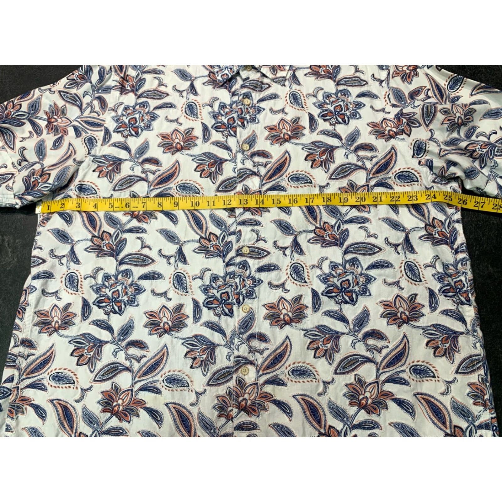 Tasso Elba TASSO ELBA Men's Floral Button-Up Shirt Size XL Multicolor Casual Lightweight Breathable Size US XL / EU 56 / 4 - 5 Thumbnail