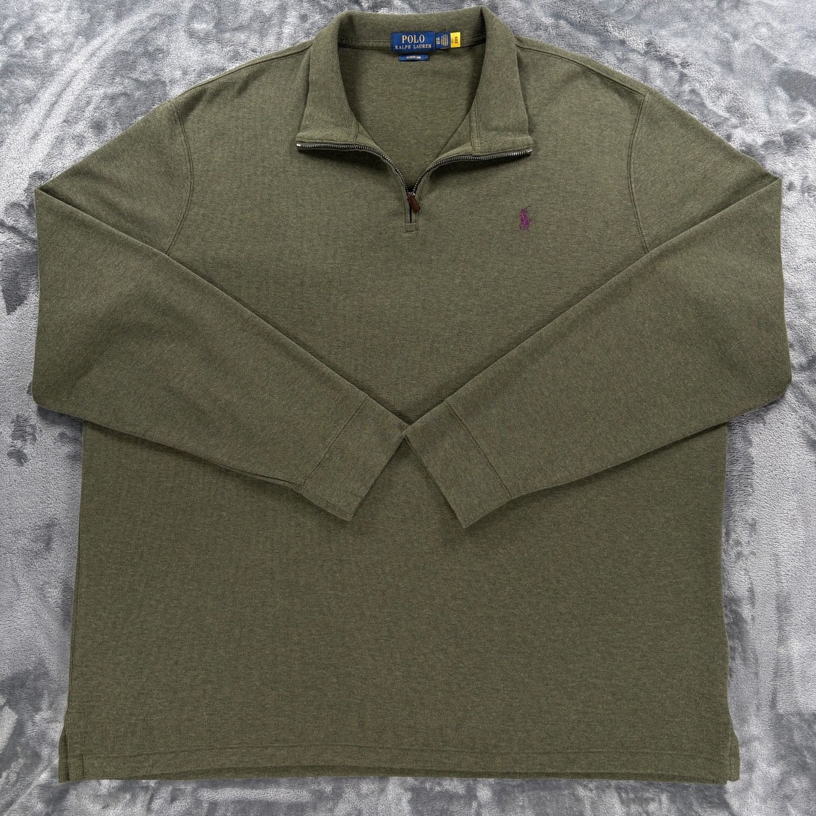 Polo Ralph Lauren Polo Ralph Lauren Estate Rib Pullover Men XXL Olive Green Qu Size US XXL / EU 58 / 5 - 1 Thumbnail