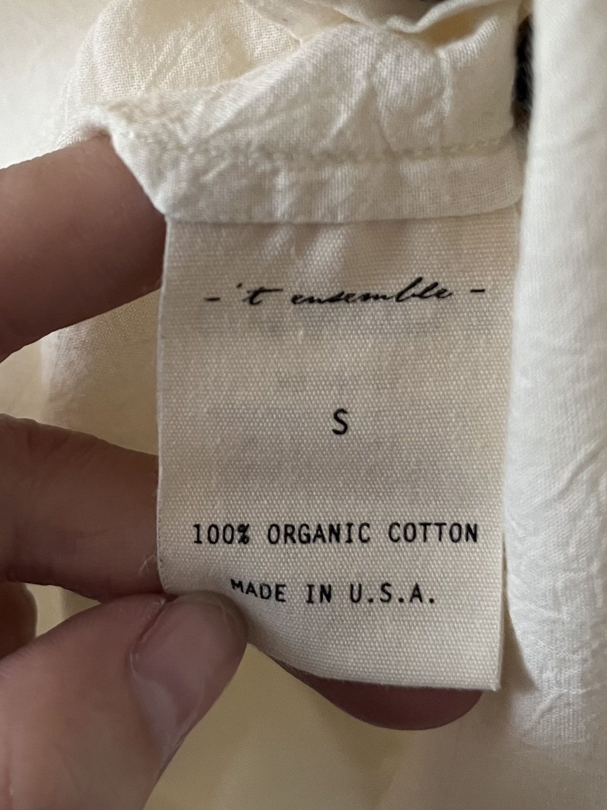 Other T Ensemble Organic Cotton Long Sleeve Button-Up Shirt Size US S / EU 44-46 / 1 - 5 Thumbnail