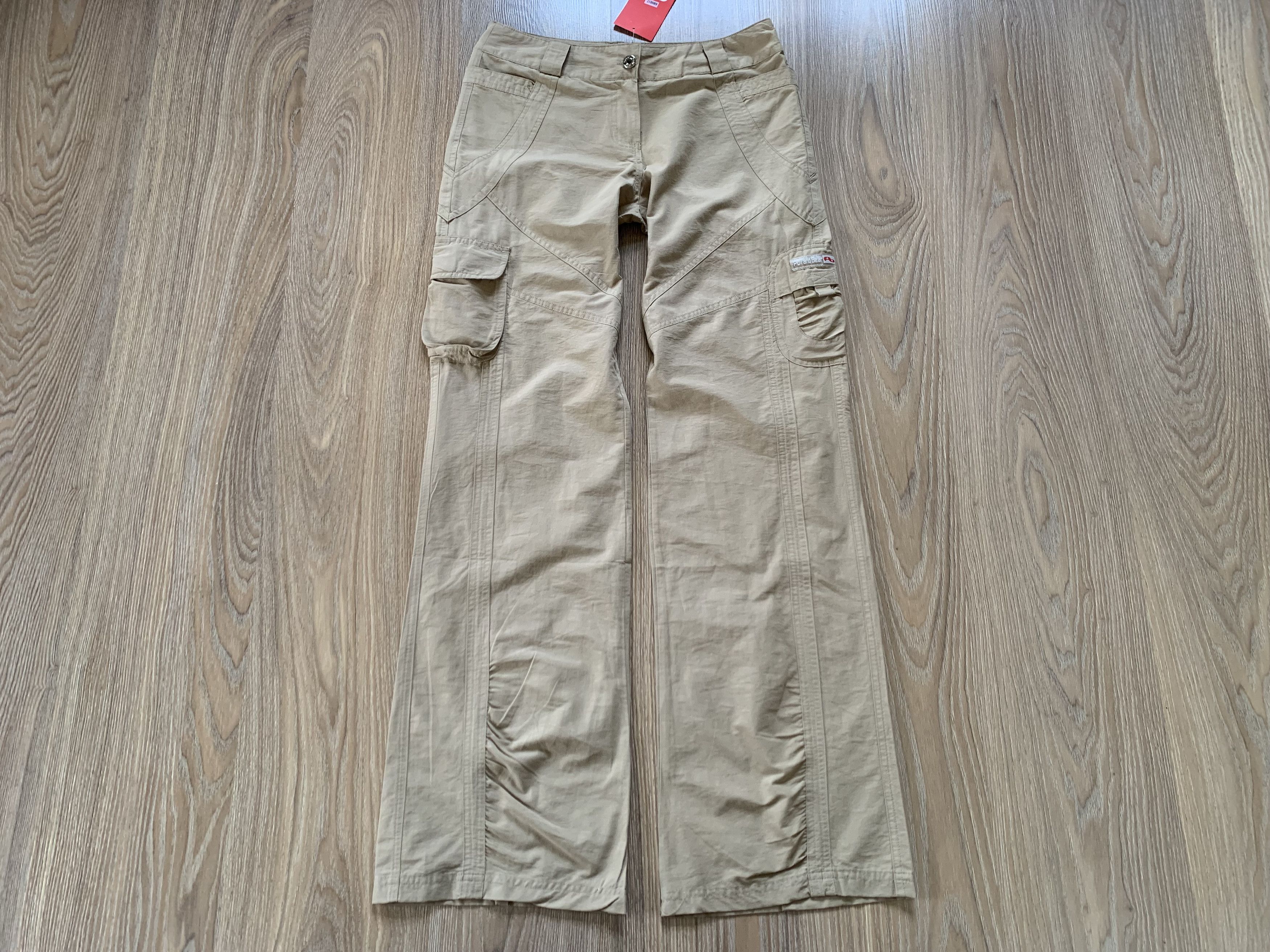 Pull & Bear Pull&Bear Women's Beige Linen Joggers Sweatpants Size 26" / US 2 / IT 38 - 2 Thumbnail