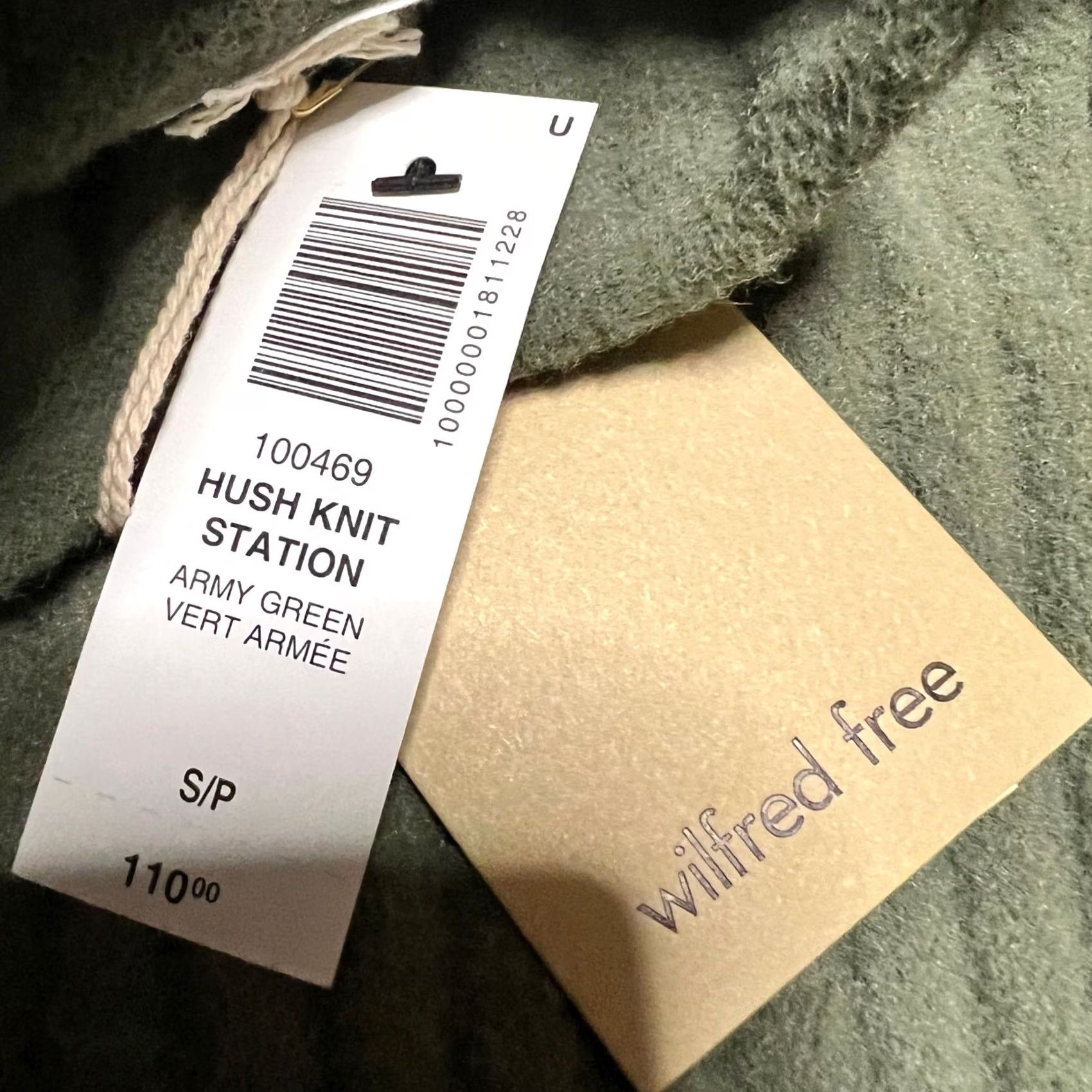 Aritzia Wilfred Free Dress Womens Small Hush Knit Station Midi Sweater Dress S Green Womens Swing Dress Size S / US 4 / IT 40 - 2 Thumbnail