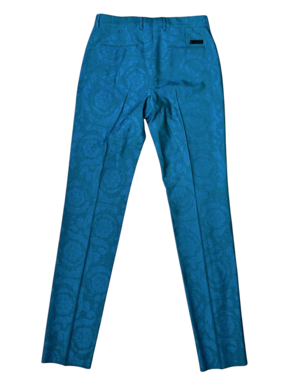 Versace Versace turquoise jacquard baroque pants size 48 Size US 32 / EU 48 - 8 Thumbnail