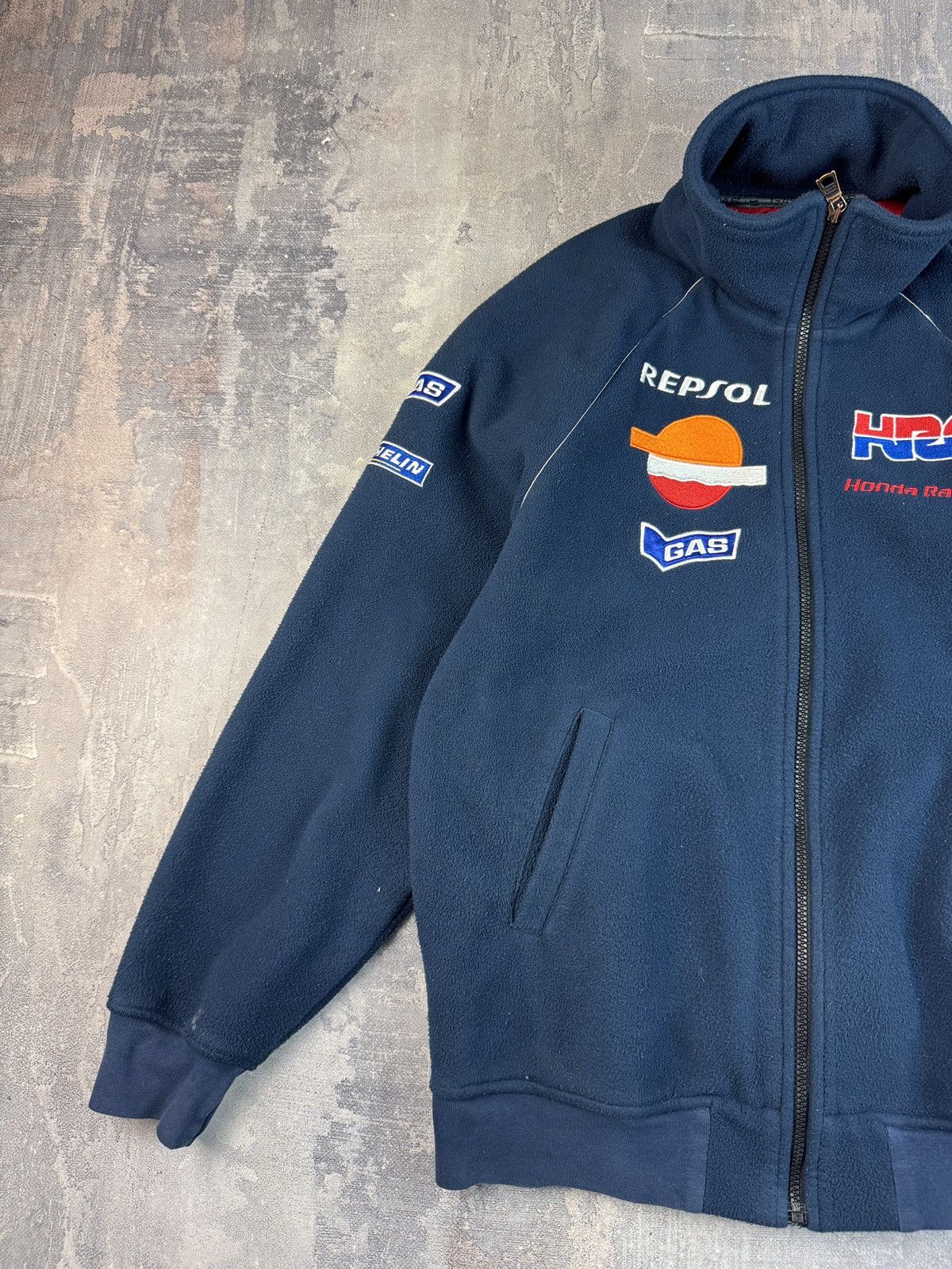 Honda Vintage Fleece Honda Racing Michelin Repsol Gas Size US M / EU 48-50 / 2 - 2 Thumbnail