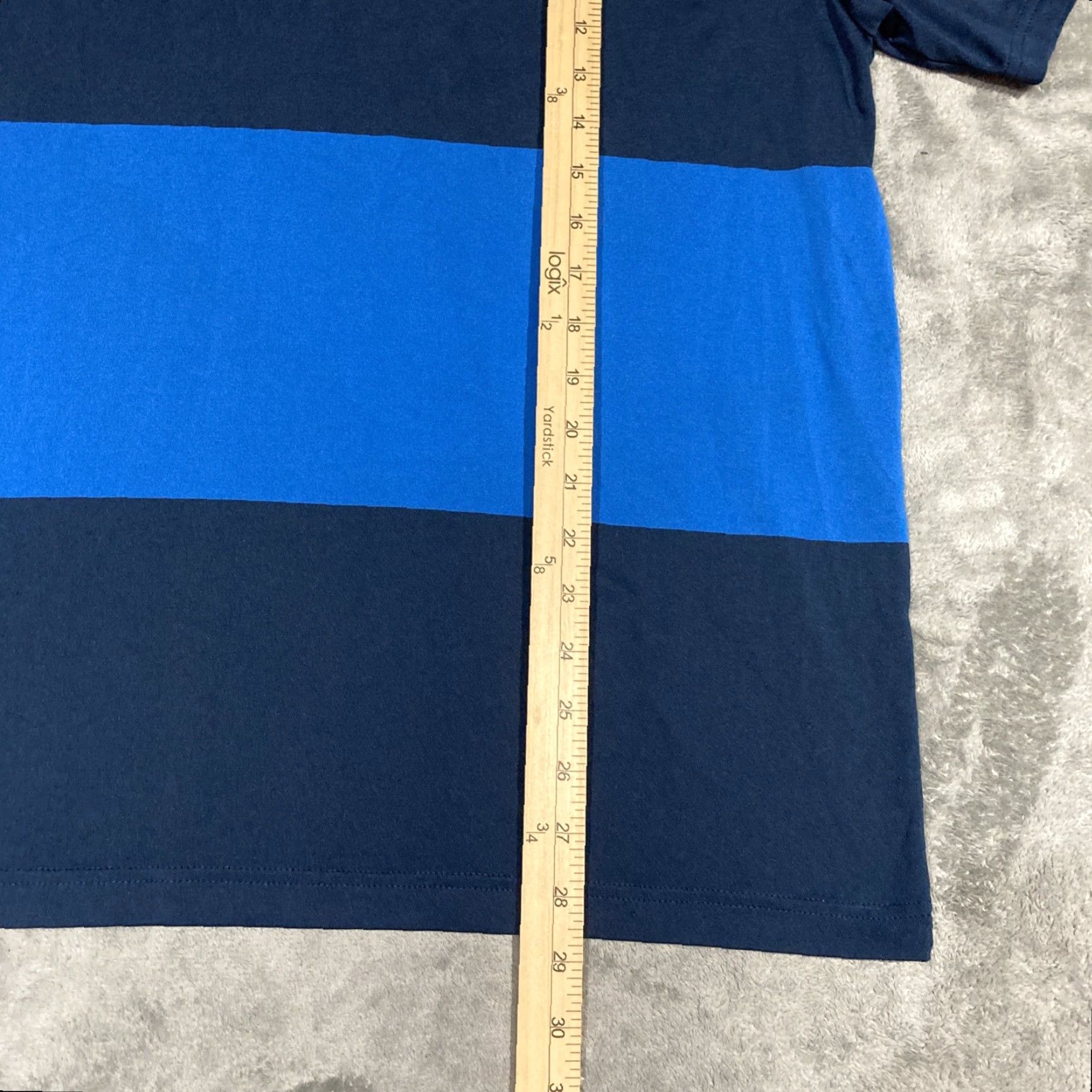 Under Armour UNDER ARMOUR Playoff Polo Loose Mens XL Golf Stretch Performance Workout Polo Shirt Blue Striped Logo Athletic Golf Size US XL / EU 56 / 4 - 4 Thumbnail