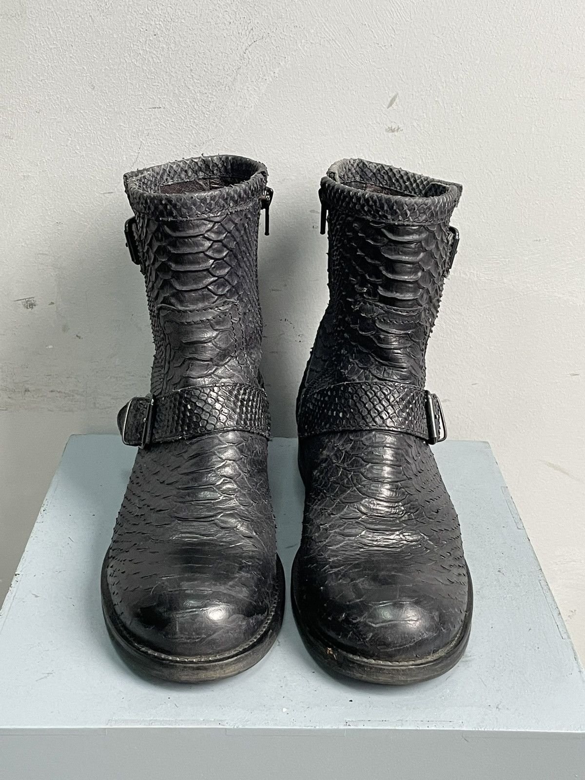 Guidi If six was nine style python leather snake gothic boots Size US 8 / EU 41 - 6 Thumbnail