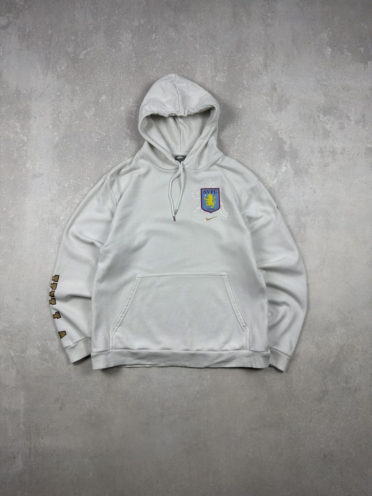 Nike Vintage Nike 00s Aston Villa FC Football Hoodie Soccer Size US L / EU 52-54 / 3 - 1 Thumbnail