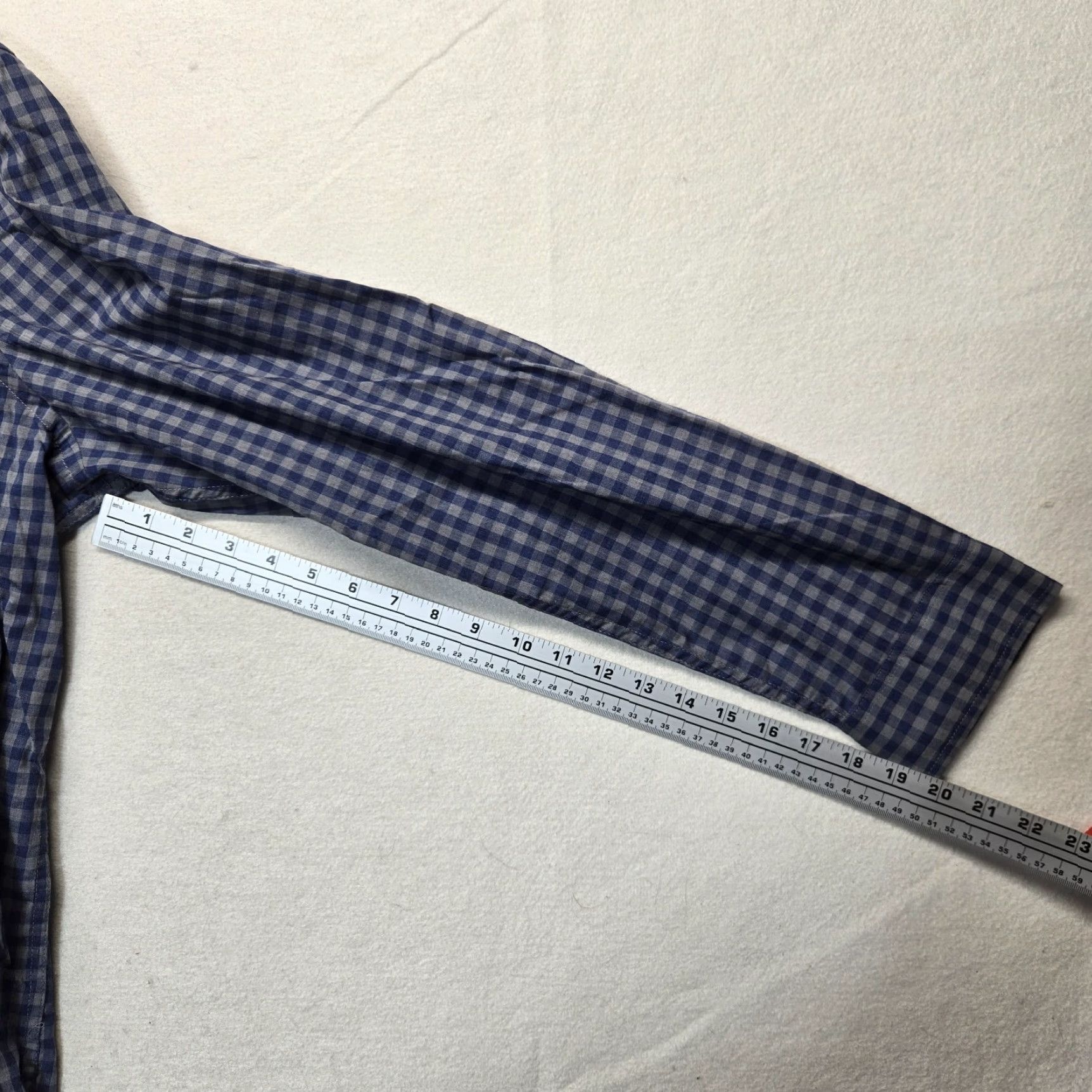 Vintage Sonoma Big & Tall Shirt Mens 2XLT Blue Plaid Button-Up Long Sleeve Cotton Blend Size US XXL / EU 58 / 5 - 4 Thumbnail