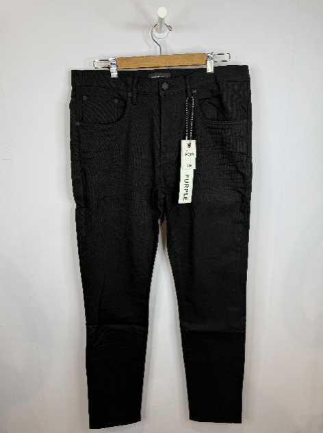 Purple Brand Purple Brand 'Black Raw' Low Rise Skinny Jeans Size US 40 / EU 56 - 1 Preview