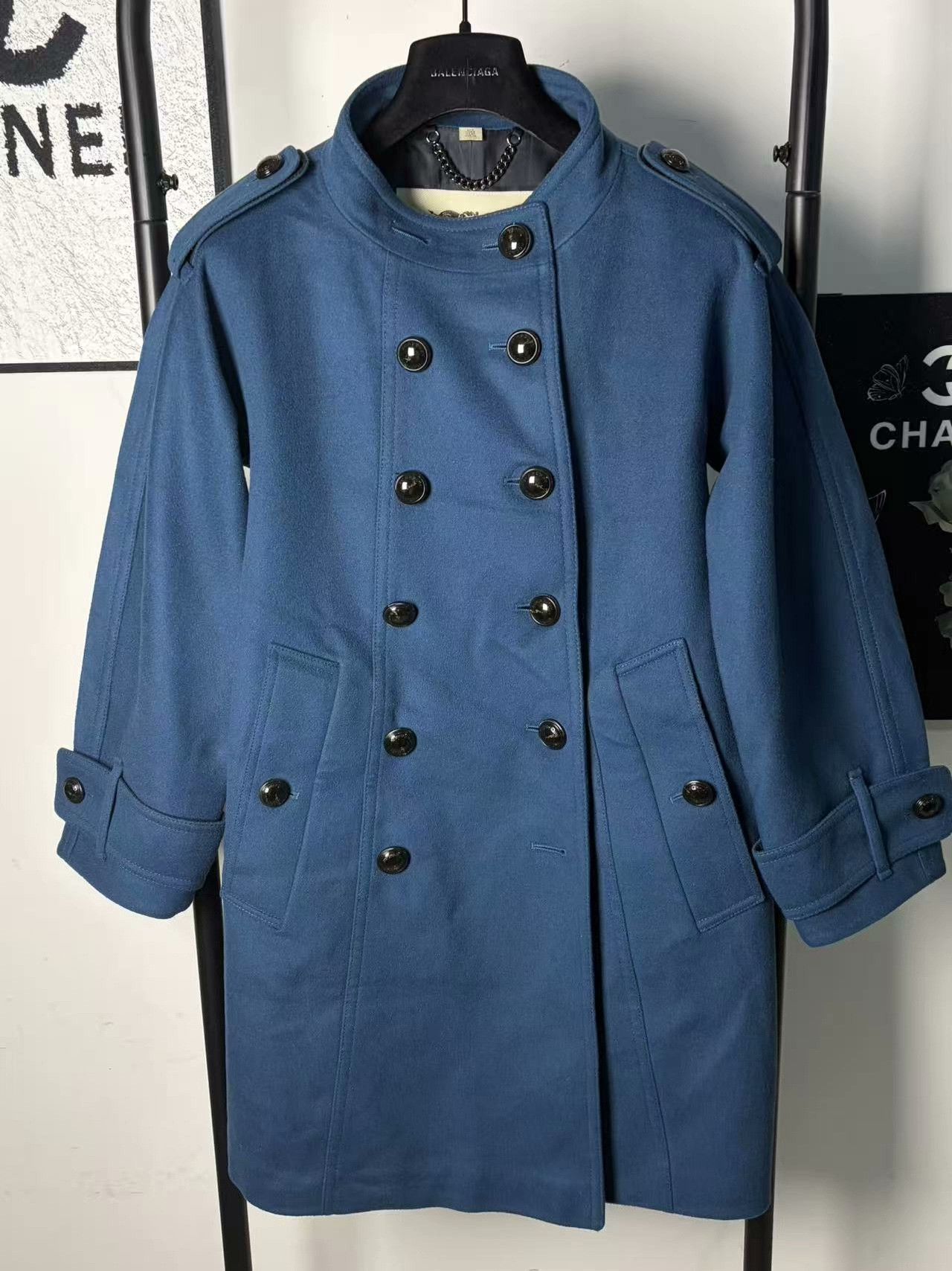Burberry Burberry Wool White Coat S Women Size S / US 4 / IT 40 - 1 Thumbnail