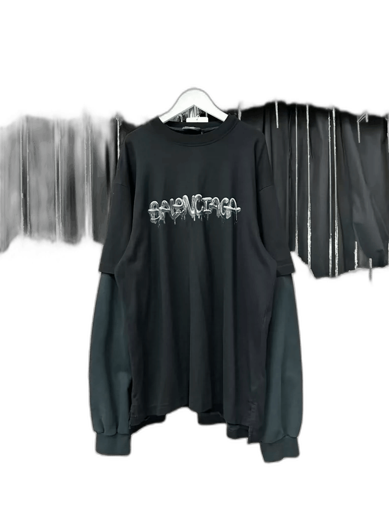 Balenciaga Balenciaga Candy Logo Long Sleeve Top Size US S / EU 44-46 / 1 - 1 Thumbnail
