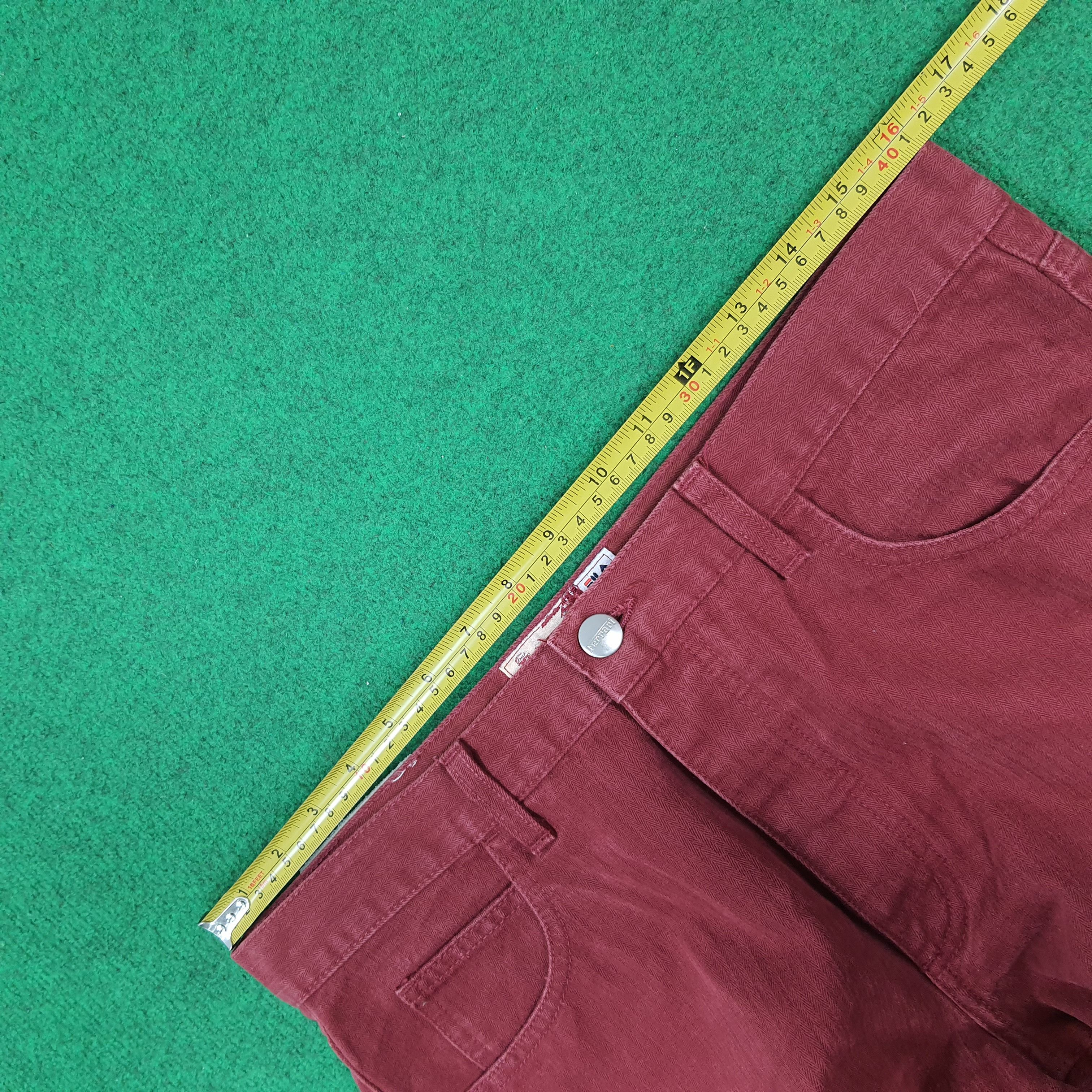 Ferrari Vintage Rare FERRARI x FILA Red Denim Pants Italy C297N8 Size US 31 - 13 Thumbnail