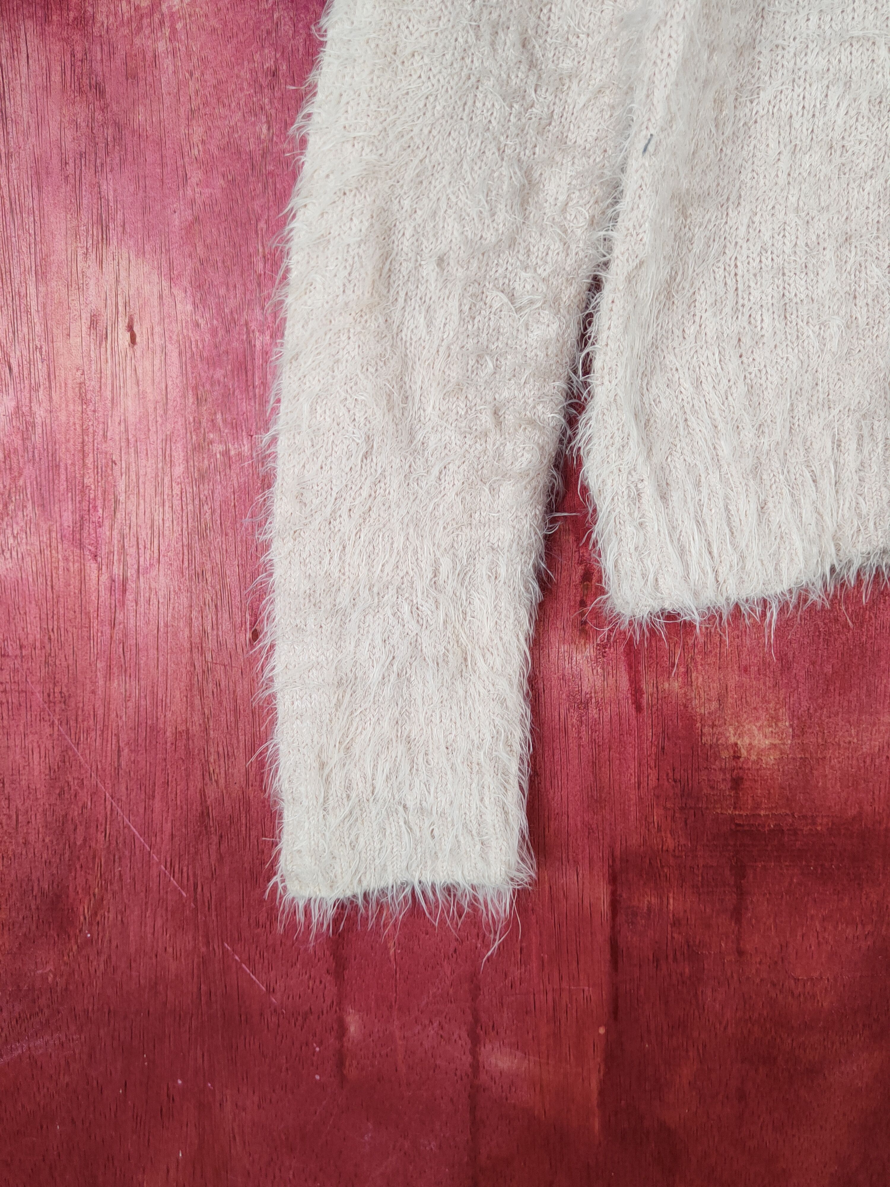 Japanese Brand × Vintage Vintage Artists Design Sorridere Peach Fur Mohair Knitwear Size M / US 6-8 / IT 42-44 - 4 Thumbnail