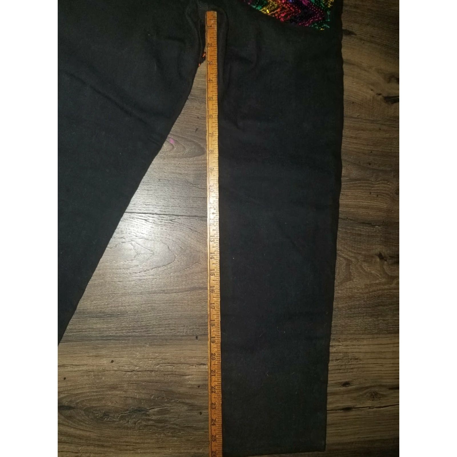 Levi's Vintage Levi's 505 Jeans Men 29x30 Black Denim USA Pride Month Sequin Rainbow Distressed Size US 29 - 6 Thumbnail