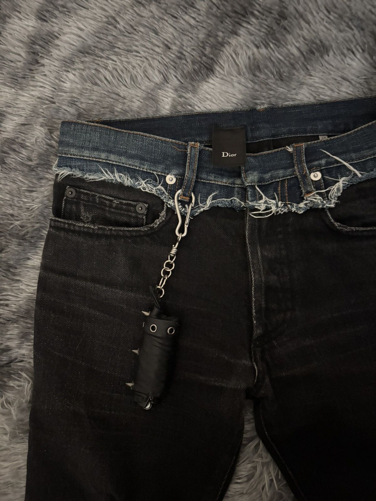 Dior dior homme AW06 cummerbund black denim “These Grey Days” Size US 28 / EU 44 - 3 Thumbnail