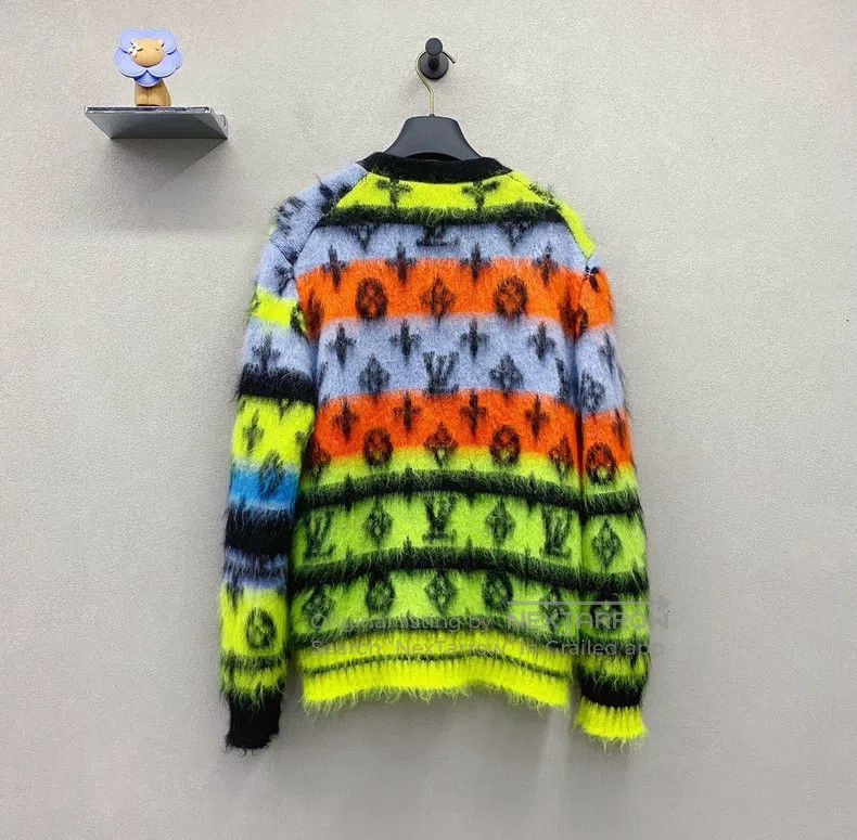Louis Vuitton Louis Vuitton Colored Mohair Cardigan Jacket Size US XS / EU 42 / 0 - 3 Thumbnail