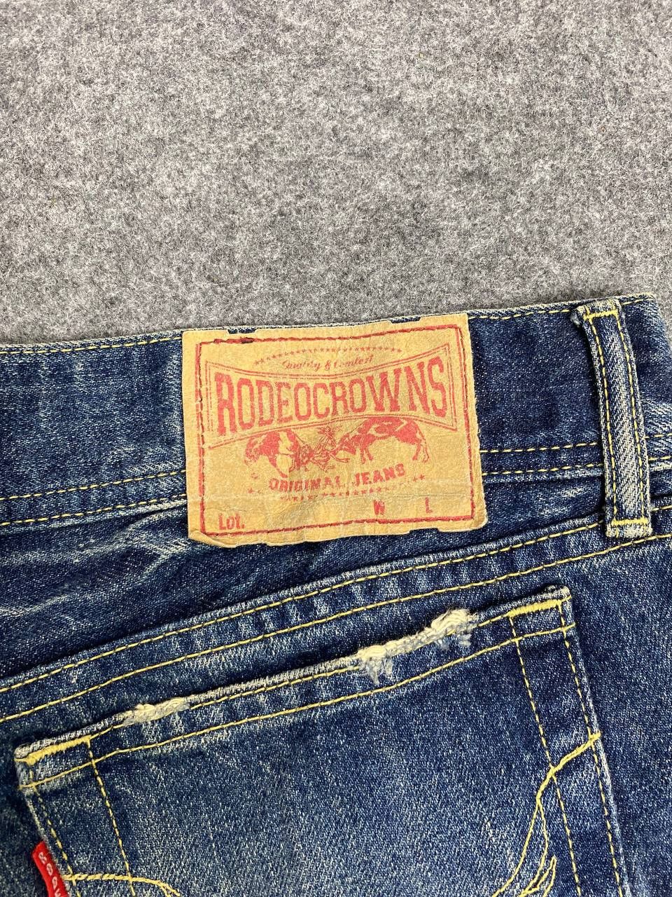 Japanese Brand rodeo crowns japanese brands bootcut flare distressed denim Size 32" / US 10 / IT 46 - 5 Thumbnail