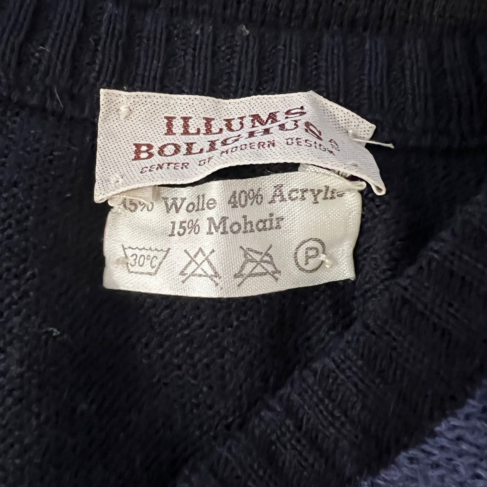 Vintage Vintage Sweater Vest Unisex Navy Blue Wool Blend Stripe Size S / US 4 / IT 40 - 4 Thumbnail