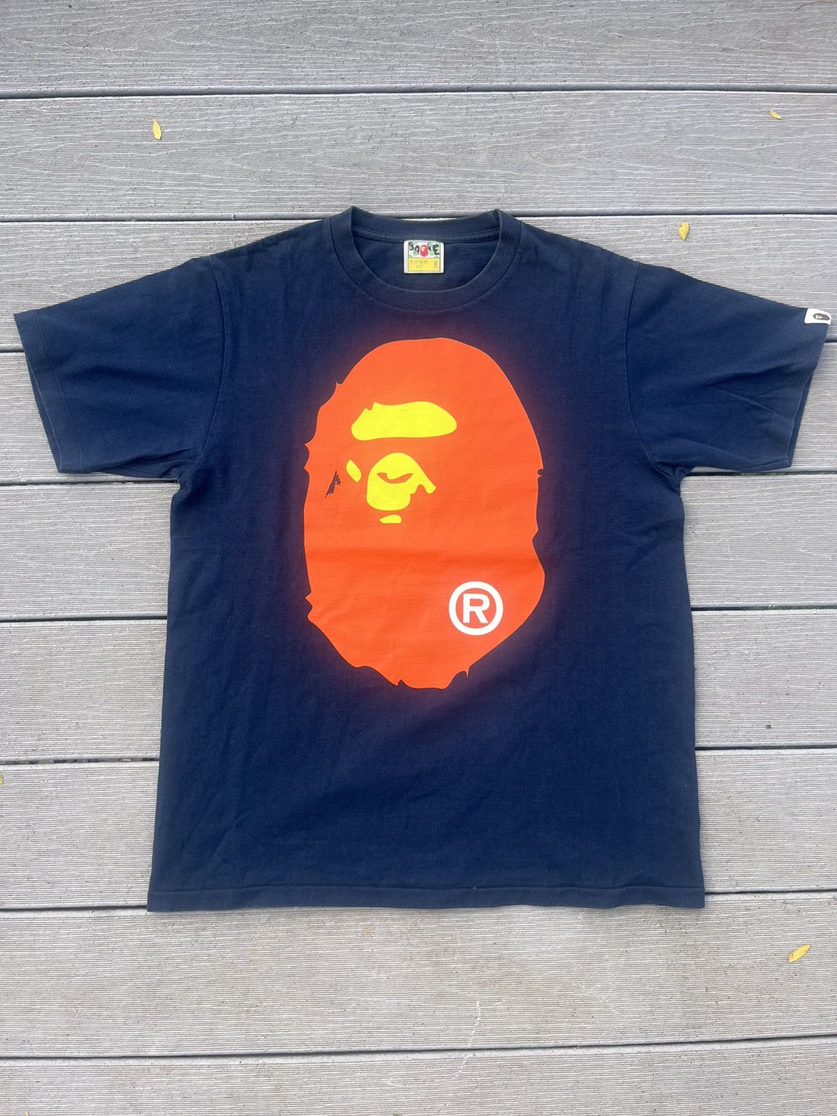 Bape Bape neon ape head tee Size US M / EU 48-50 / 2 - 1 Thumbnail
