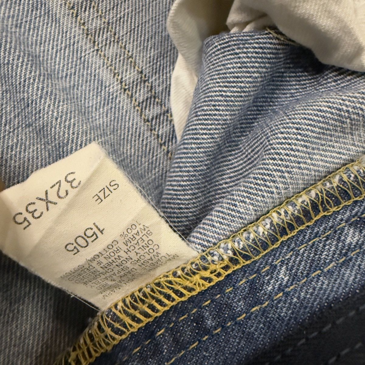 Lee × Number (N)ine Vintage Selvedge 70s Lee Rider Light Aging Wash Denim W32 Size US 32 / EU 48 - 12 Thumbnail