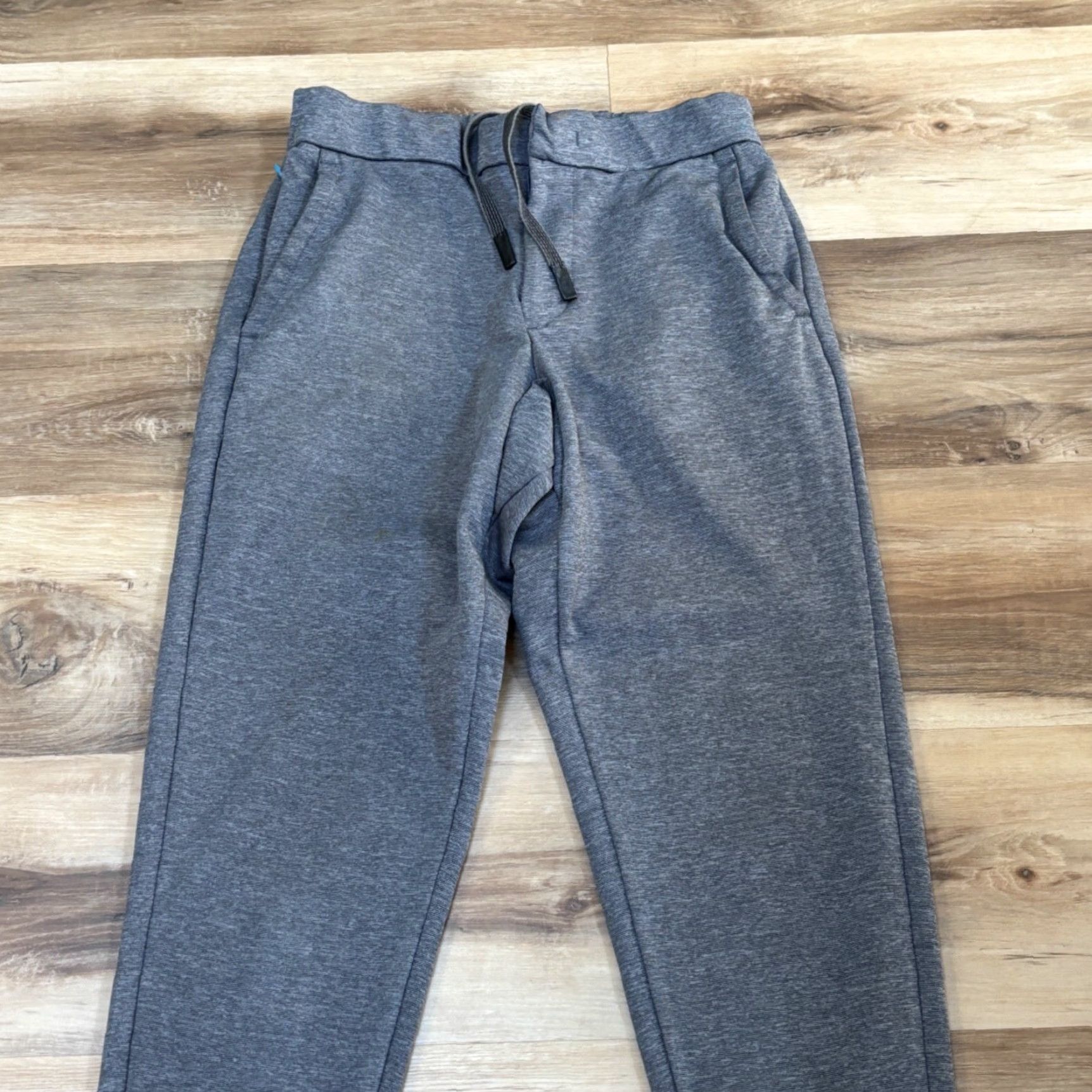 Bonobos Bonobos Pants Mens Small Short Heather Gray Travel Jogger Drawstring Slim Tapered 26in Inseam Gray Size US 29 - 3 Thumbnail