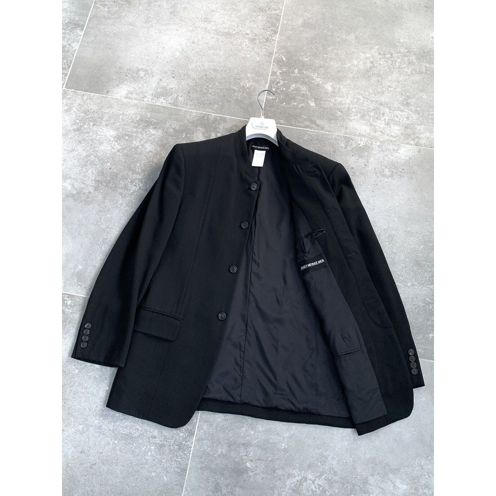 Issey Miyake × Japanese Brand × Vintage Men's ISSEY MIYAKE Wool Jacket 90s Coat Blazer SZ S EU 46-48 Size 48R - 3 Thumbnail