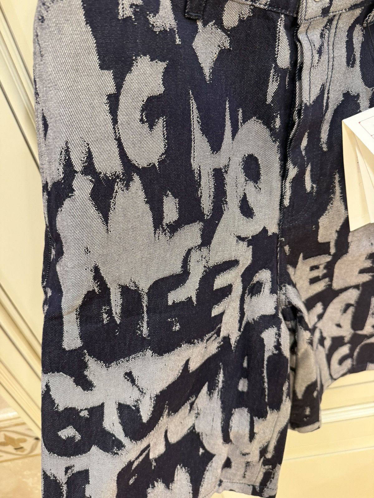 Alexander McQueen Graffati print denim shirt and shorts ，oneset size 46 Size US S / EU 44-46 / 1 - 21 Thumbnail