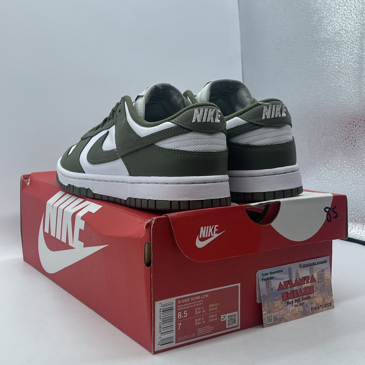 Nike Wmns dunk low medium olive Size US 8.5 / IT 38.5 - 4 Thumbnail