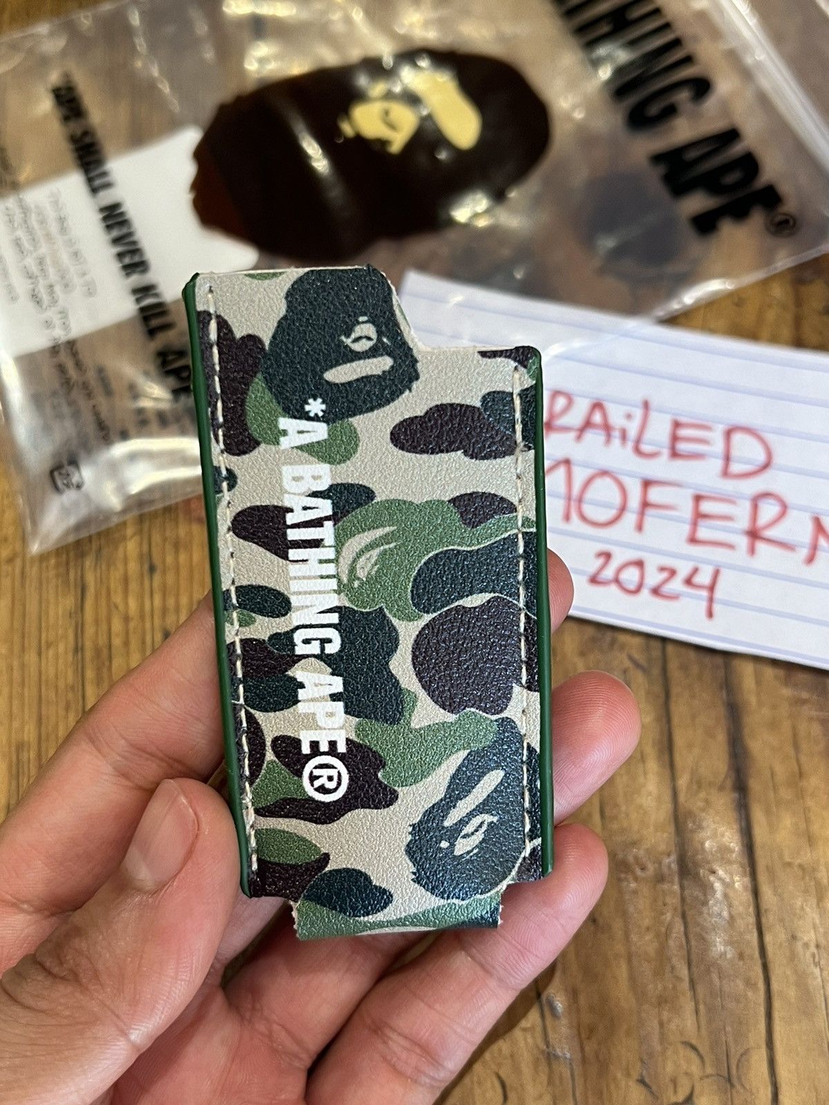 Bape BAPE CASE / SLEEVE GREEN CAMO Size ONE SIZE - 1 Thumbnail