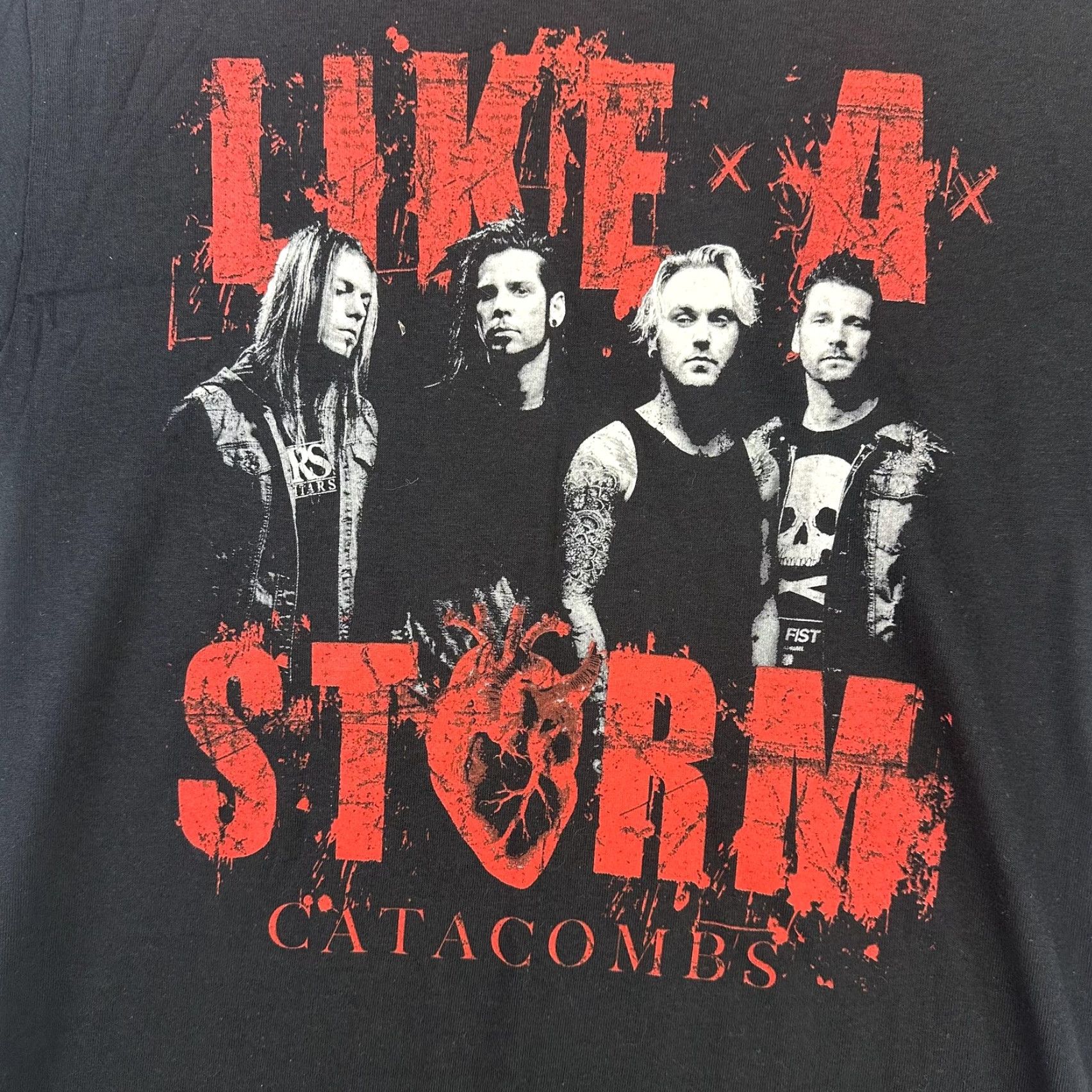 Vintage Like A Storm Shirt Mens Small Black Catacombs Band Tour Concert Hard Rock Tee Size US S / EU 44-46 / 1 - 3 Thumbnail