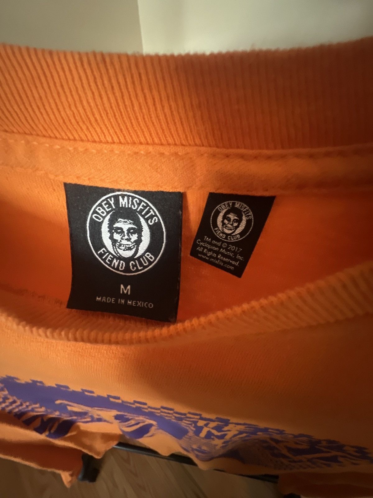 Misfits × Obey Obey Misfits Fiend Club Long-sleeve Size US M / EU 48-50 / 2 - 3 Thumbnail