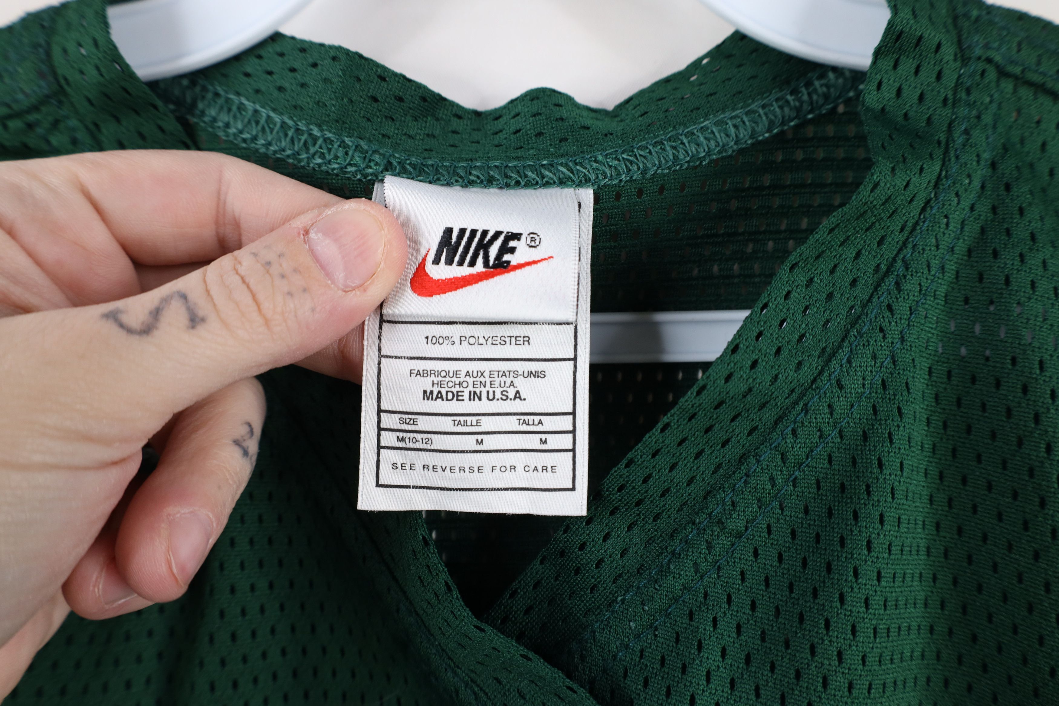Nike × Vintage Vintage 90s Nike Scott Mini Swoosh Football Jersey USA Size M / US 6-8 / IT 42-44 - 5 Thumbnail
