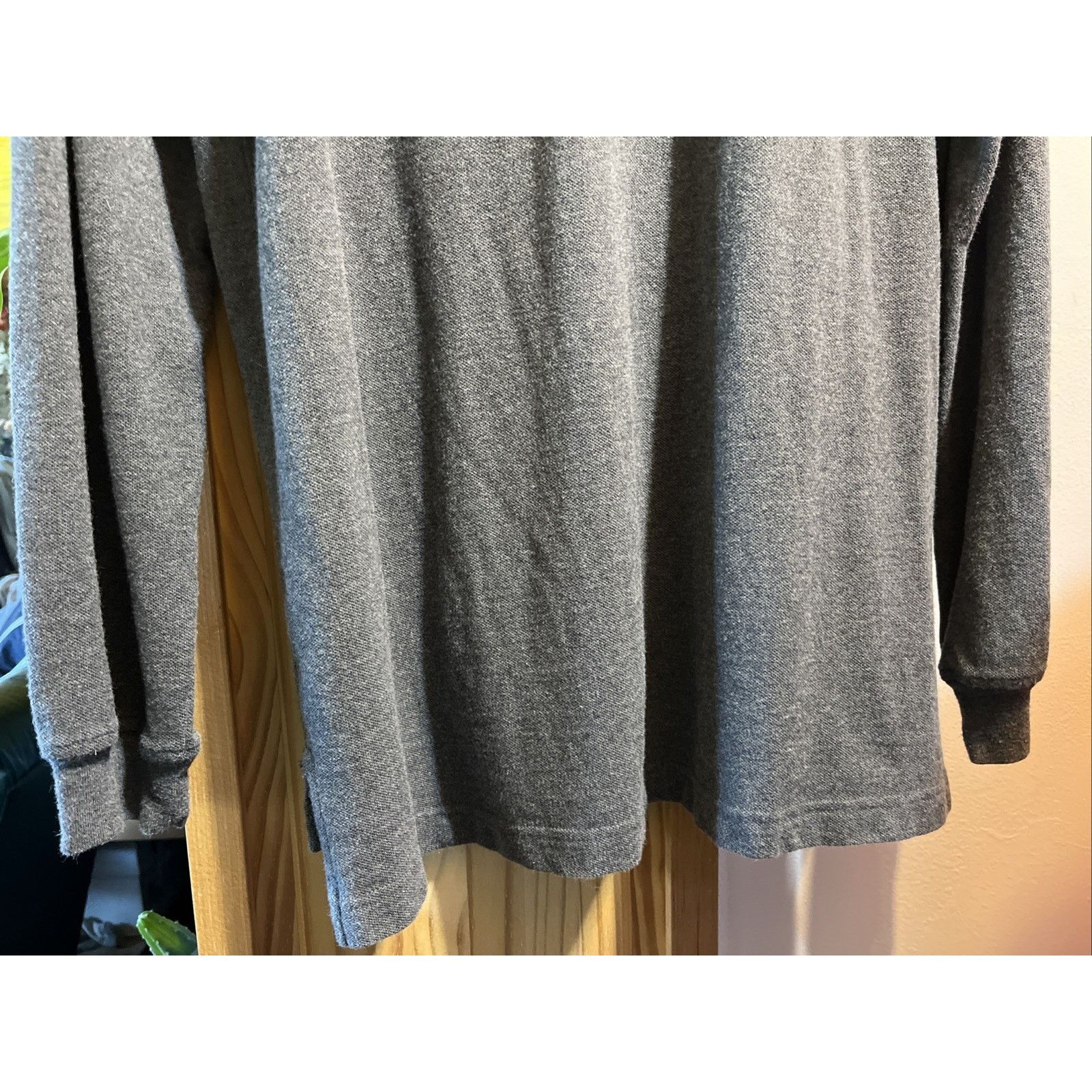 Lands' End Land’s End Men's Large (42-44) Gray Polo Bear Patch Cotton Size US L / EU 52-54 / 3 - 9 Thumbnail
