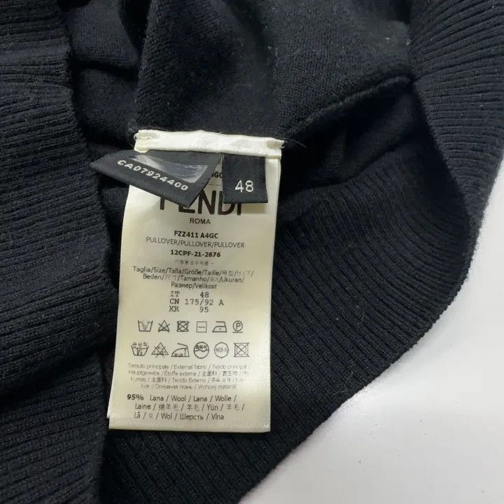 Fendi FENDI Black High Neck Wool Sweater -2507 Size US M / EU 48-50 / 2 - 4 Thumbnail